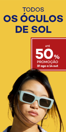 Óculos de sol com destaque promocional de até 50% direto
